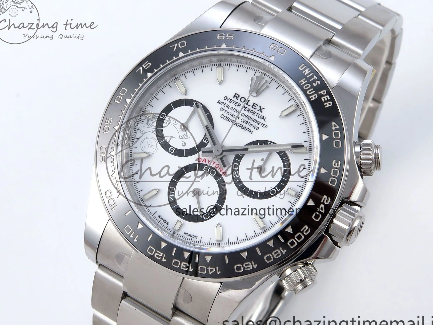 MiroTime 0428 Reliable Daytona 126500 QF+ 1:1 Best Edition 904L Steel White Dial on SS Bracelet SH 862